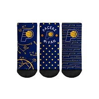 Chaussettes Rock Em pour tout-petit Indiana Pacers #1 Fan Lot de 3 paires de chaussettes