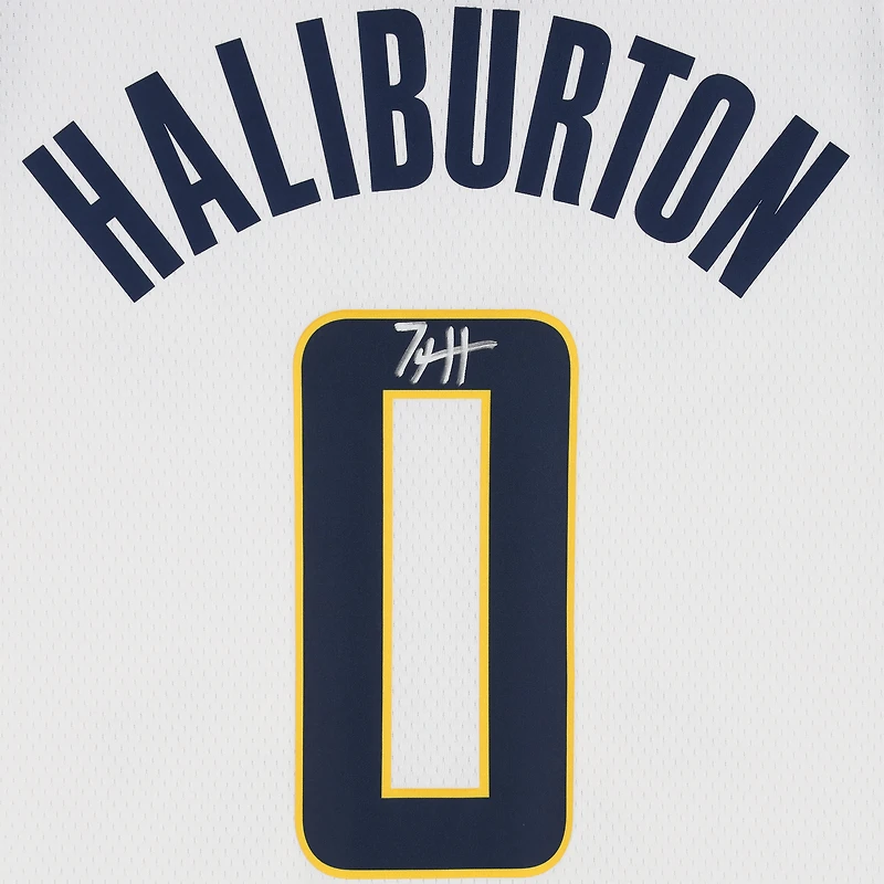 Tyrese Haliburton Indiana Pacers Autographed White Nike Association Edition Swingman Jersey  