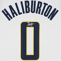 Tyrese Haliburton Indiana Pacers Autographed White Nike Association Edition Swingman Jersey  