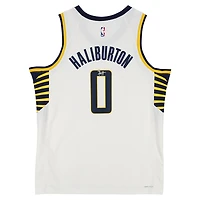 Tyrese Haliburton Indiana Pacers Autographed White Nike Association Edition Swingman Jersey  