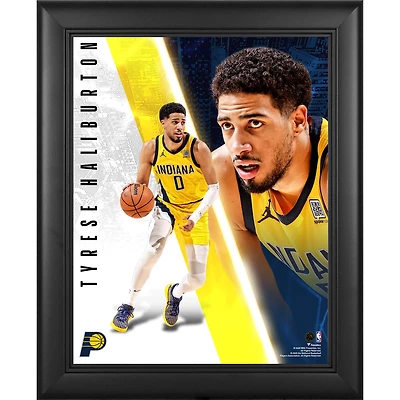 Tyrese Haliburton Indiana Pacers Framed 13" x 16" Radiance Collage