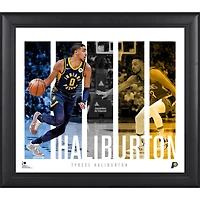 Collage de panneaux de joueurs encadrés Tyrese Haliburton Indiana Pacers 15" x 17"