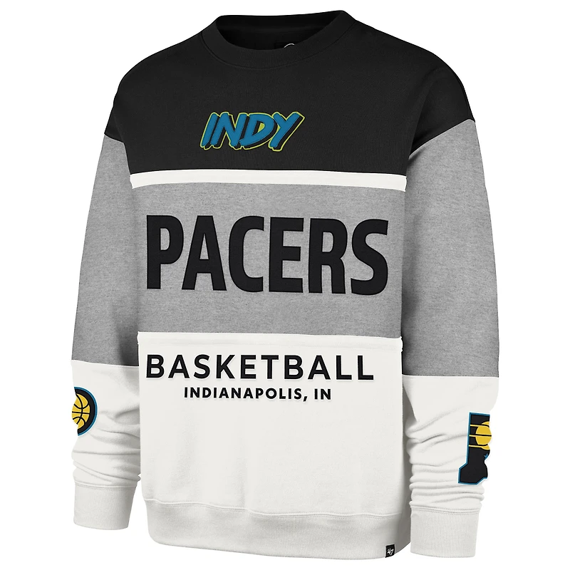 Unisex '47 Gray Indiana Pacers 2024/25 City Edition On Five Maximalist Pullover Sweatshirt