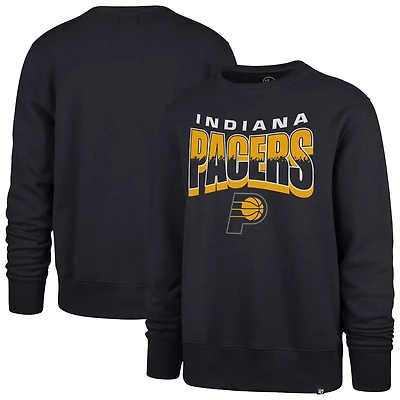 Unisex '47  Navy Indiana Pacers Brush By Headline Crewneck Sweatshirt