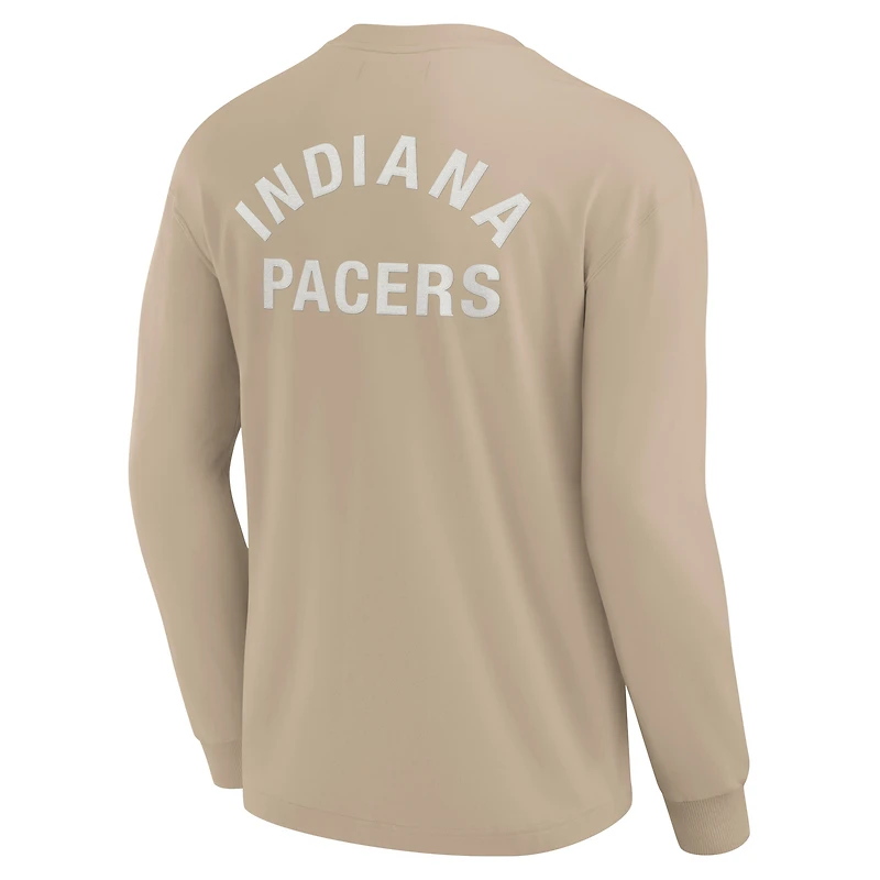 Unisex Fanatics Khaki Indiana Pacers Elements Super Soft Long Sleeve T-Shirt