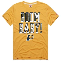 Unisex Homage  Gold Indiana Pacers Boom Baby Tri-Blend T-Shirt