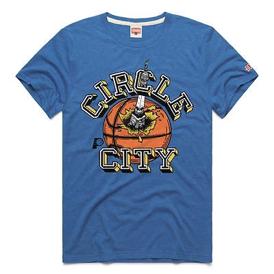 T-shirt unisexe Hommage Royal Indiana Pacers Circle City Tri-Blend
