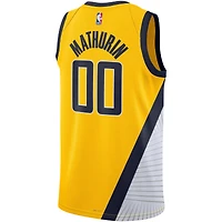 Unisex Jordan Brand Bennedict Mathurin Gold Indiana Pacers Swingman Jersey - Statement Edition