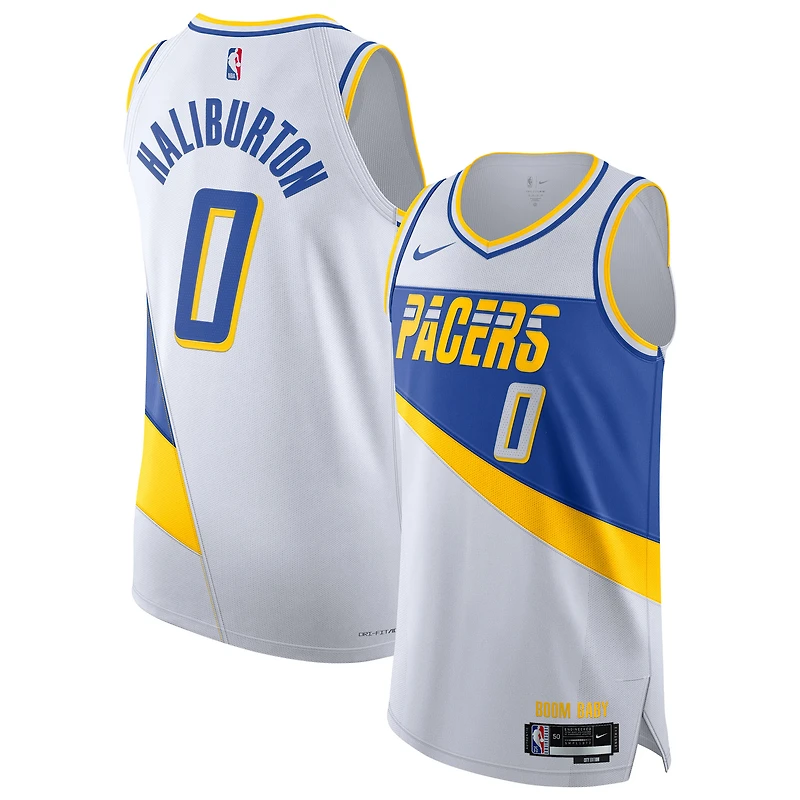 Unisex Nike Tyrese Haliburton White Indiana Pacers 2025/26 Authentic Jersey - City Edition