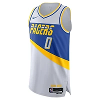Unisex Nike Tyrese Haliburton White Indiana Pacers 2025/26 Authentic Jersey - City Edition