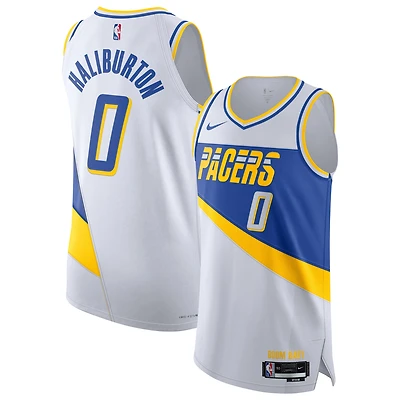 Unisex Nike Tyrese Haliburton White Indiana Pacers 2025/26 Authentic Jersey - City Edition