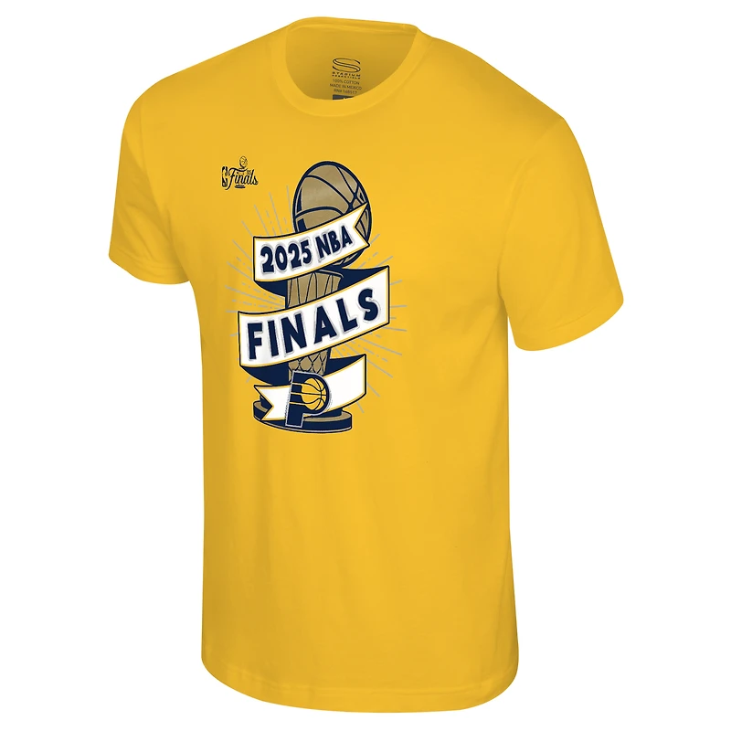 Unisex Stadium Essentials  Gold Indiana Pacers 2025 NBA Finals Clutch T-Shirt