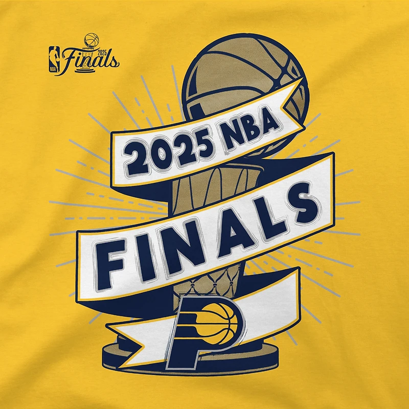 Unisex Stadium Essentials  Gold Indiana Pacers 2025 NBA Finals Clutch T-Shirt