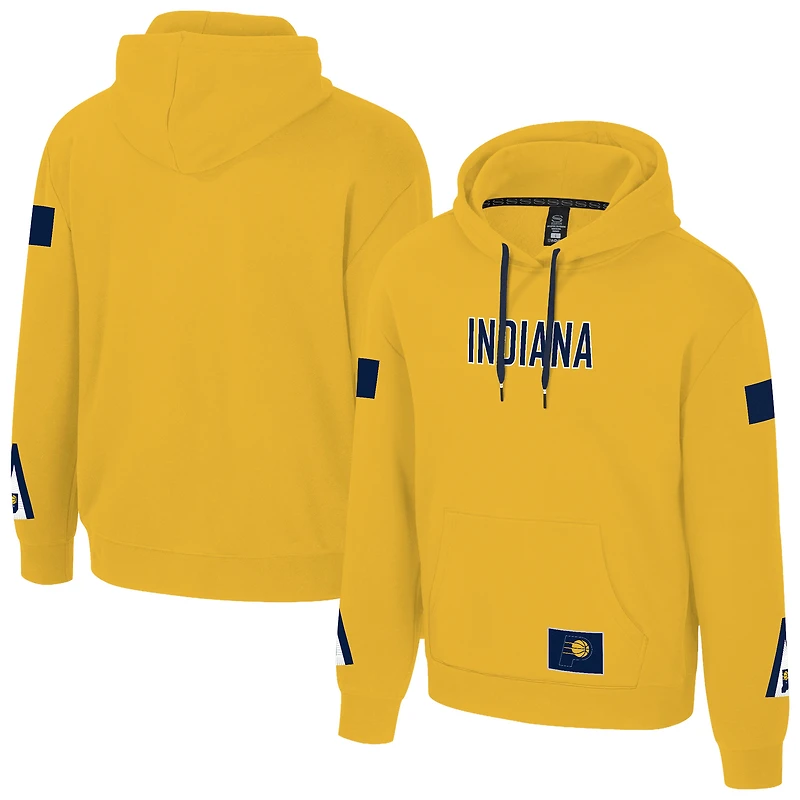 Sweat à capuche unisexe Stadium Essentials Gold Indiana Pacers NBA Legends City Star en polaire