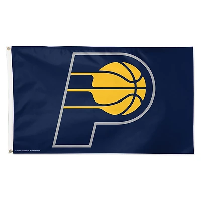 Drapeau WinCraft Indiana Pacers 3' x 5' de luxe simple face avec logo de l'équipe principale