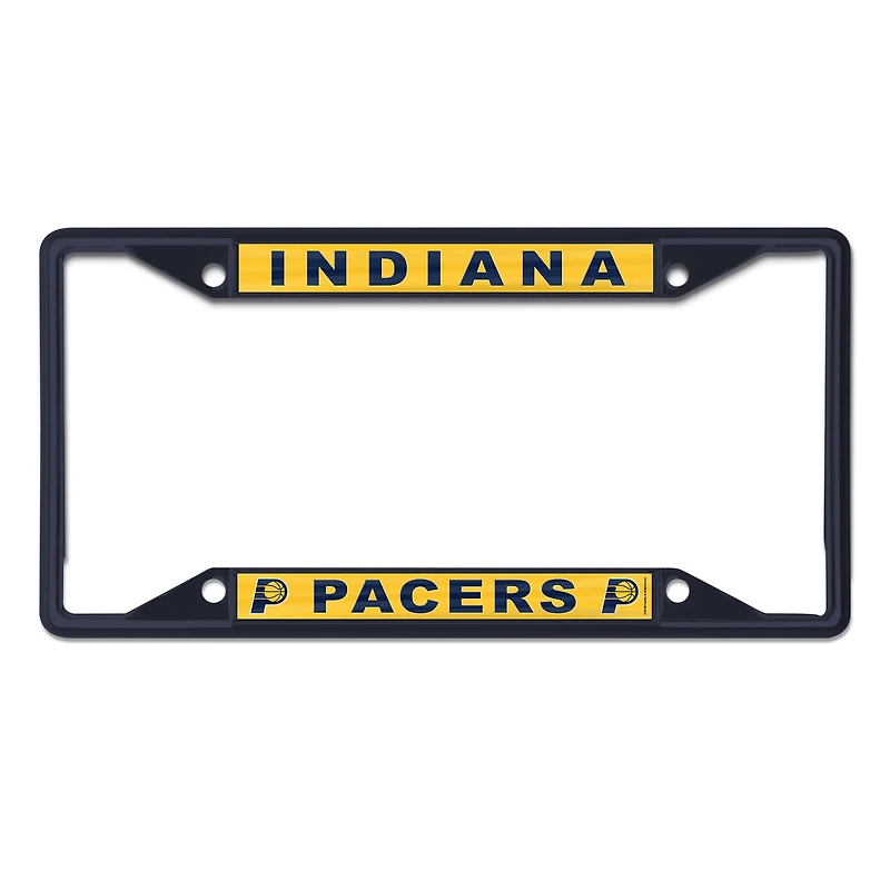 Cadre de plaque d'immatriculation WinCraft Indiana Pacers couleur chrome