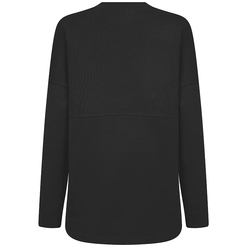 Women's Levelwear  Black Indiana Pacers Mother's Day Beaudry Arched Pullover Sweatshirt