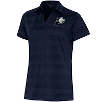 Women's Antigua  Navy Indiana Pacers Brushed Metallic Compass Polo