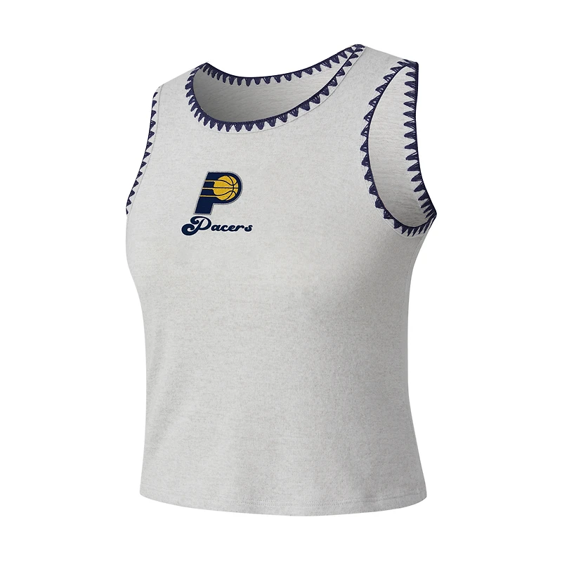 Débardeur en maille Neptune Hacci gris Concepts Sport pour femme