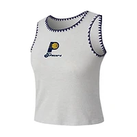 Débardeur en maille Neptune Hacci gris Concepts Sport pour femme