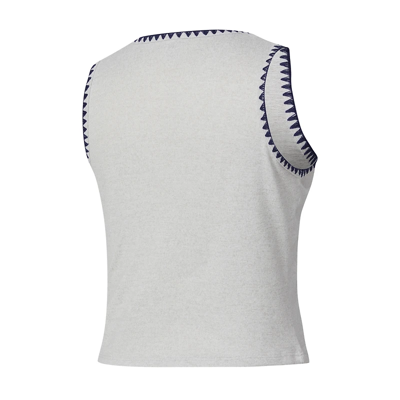 Débardeur en maille Neptune Hacci gris Concepts Sport pour femme