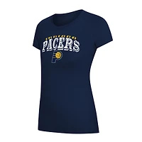 Women's Concepts Sport Navy/Gold Indiana Pacers Avondale T-Shirt & Pants Flannel PJ Set