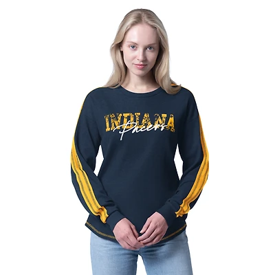 T-shirt à manches longues tri-blend Advantage bleu marine G-III 4Her par Carl Banks pour femme