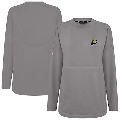 Women's Levelwear Gray Indiana Pacers Beaudry Pullover Sweatshirt