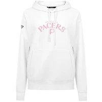 Women's Levelwear  White Indiana Pacers Mother's Day Adorn Arched Pullover Hoodie