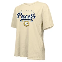 T-shirt oversize crème pour femme Majestic Threads des Indiana Pacers