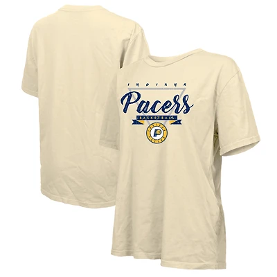 T-shirt oversize crème pour femme Majestic Threads des Indiana Pacers