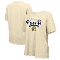 T-shirt oversize crème pour femme Majestic Threads des Indiana Pacers
