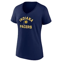 Women's  Navy Indiana Pacers Overtime V-Neck T-Shirt
