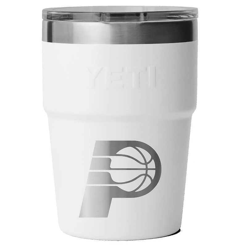 YETI White Indiana Pacers 16oz. Rambler Stackable Cup with Magslider Lid
