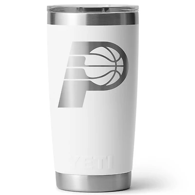 YETI White Indiana Pacers 20oz. Rambler Tumbler with Magslider Lid
