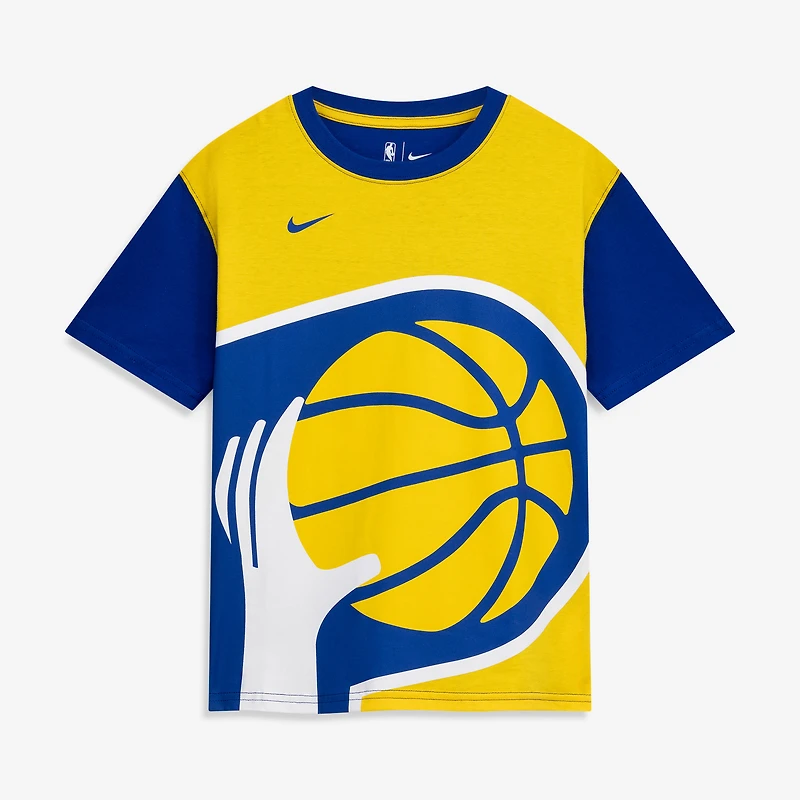 Youth Nike Gold Indiana Pacers 2025/26 City Edition Courtside Max90 T-Shirt