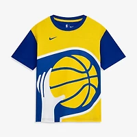 Youth Nike  Gold Indiana Pacers 2025/26 City Edition Courtside Max90 T-Shirt