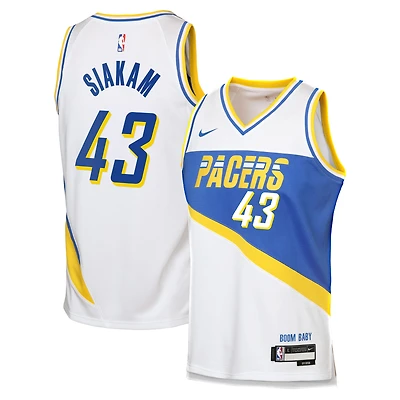 Youth Nike Pascal Siakam White Indiana Pacers 2025/26 City Edition Swingman Jersey
