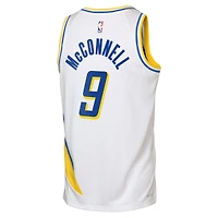 Maillot Swingman Nike T.J. McConnell blanc Indiana Pacers édition City 2025/26 pour jeunes