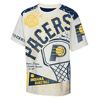 T-shirt imprimé intégral pour jeunes Outerstuff Cream Indiana Pacers, meilleur joueur