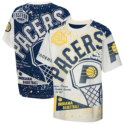 T-shirt imprimé intégral pour jeunes Outerstuff Cream Indiana Pacers, meilleur joueur