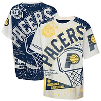 T-shirt imprimé intégral pour jeunes Outerstuff Cream Indiana Pacers, meilleur joueur