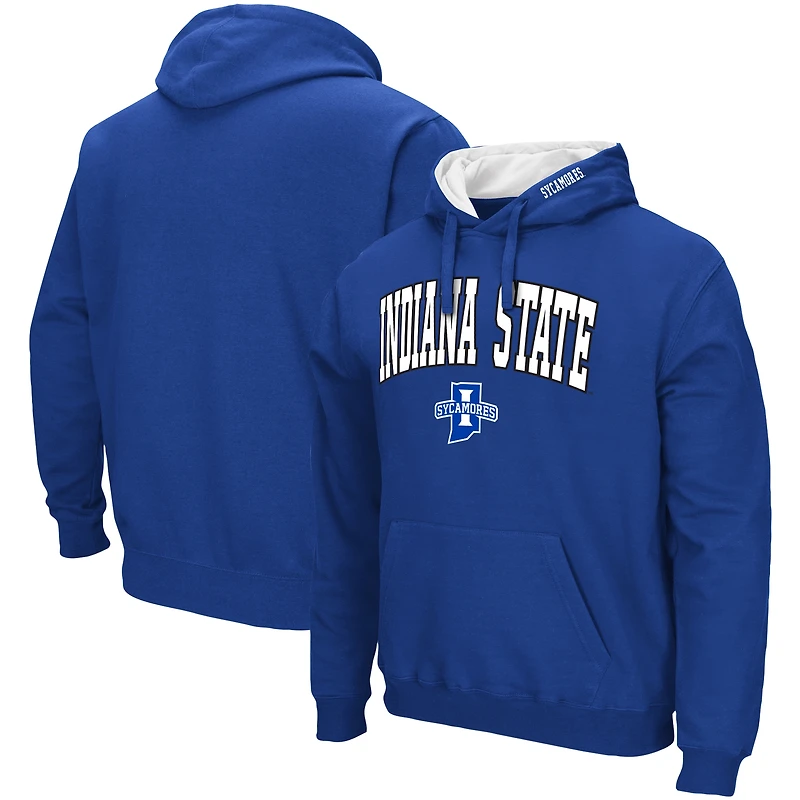 Sweat à capuche Colosseum Royal Indiana State Sycamores Arch & Logo pour homme