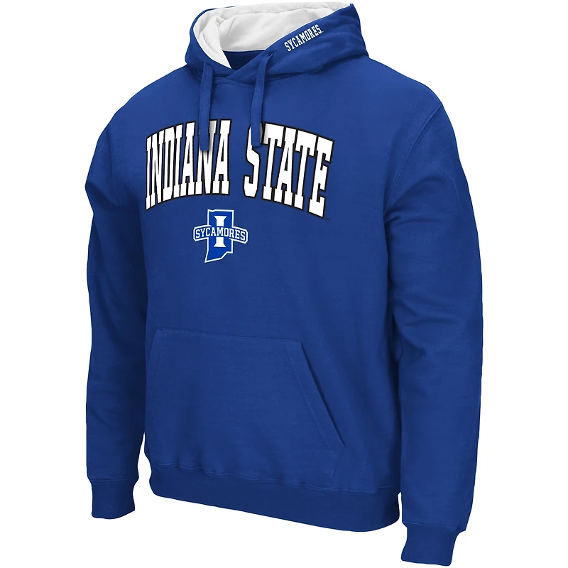 Sweat à capuche Colosseum Royal Indiana State Sycamores Arch & Logo pour homme