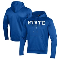 Men's Under Armour Blue Indiana State Sycamores Fleece Pullover Hoodie