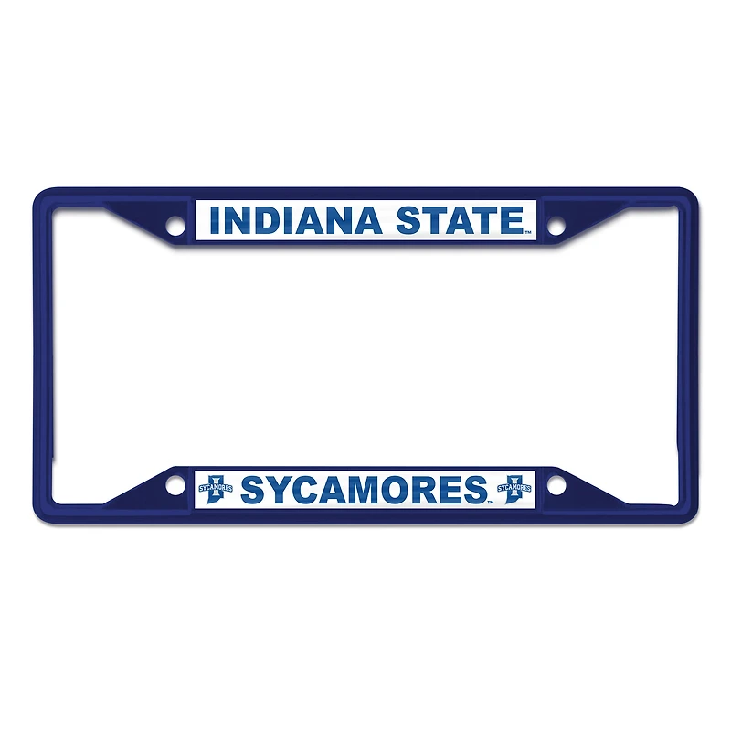 WinCraft Indiana State Sycamores Cadre de plaque d'immatriculation couleur chrome