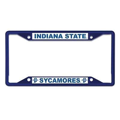 WinCraft Indiana State Sycamores Cadre de plaque d'immatriculation couleur chrome
