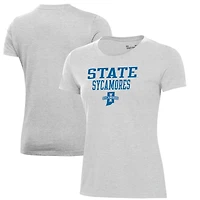 Women's Under Armour Gray Indiana State Sycamores Performance T-Shirt