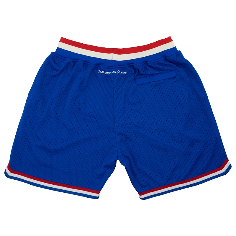 Men's Rings & Crwns Royal Indianapolis Clowns Replica Mesh Shorts