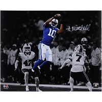 Adonai Mitchell Indianapolis Colts Autographed 16" x 20" Leaping Catch Photograph